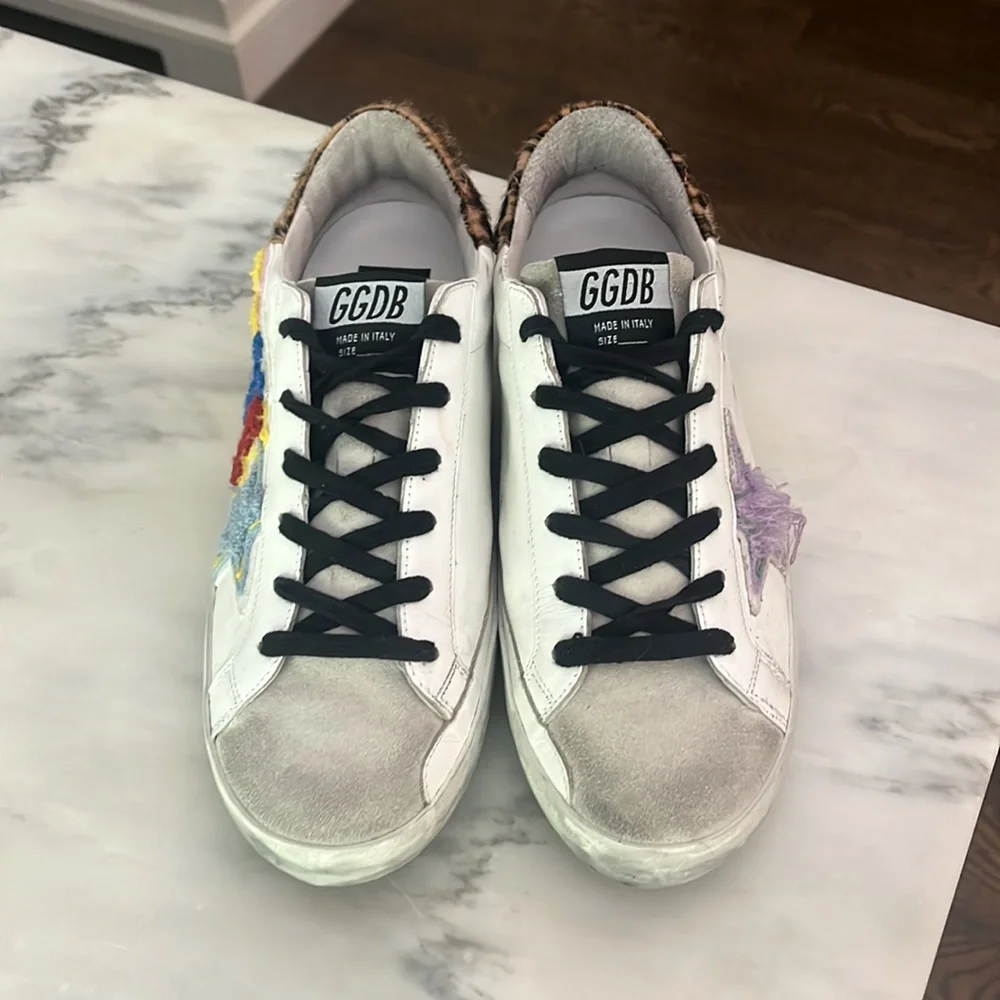 Golden Goose Women's Sneakers with Multicolor Design - Picture 4 of 8